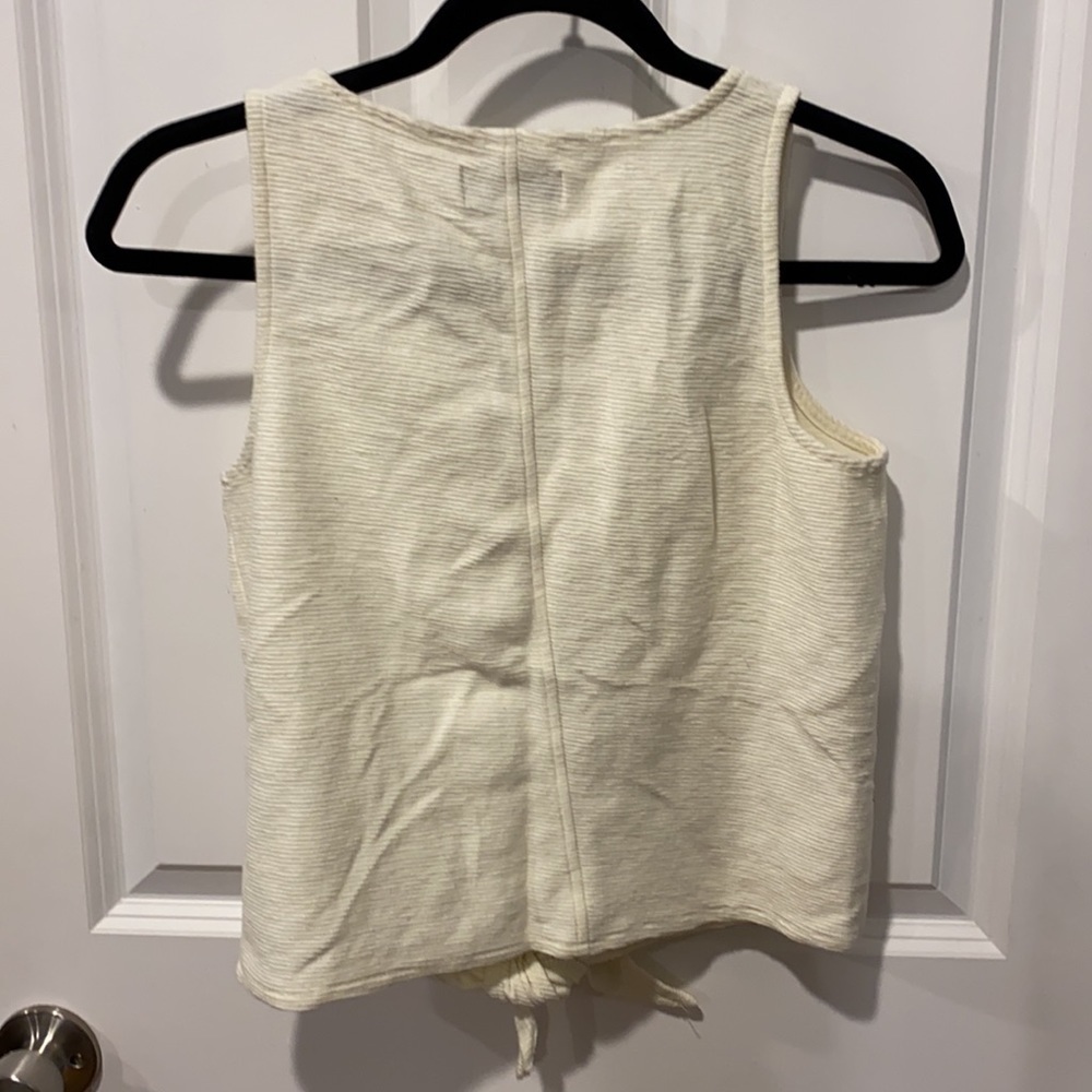 Madewell Texture & Thread Tie Tank EUC - Picture 10 of 11